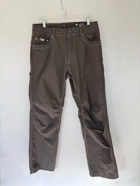 Kuhl Straight Leg Nylon Blend Pants Brown size 34/32